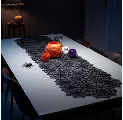 Trilho de Mesa e Balcao Teia de Aranha Preto 51cm X 2,03m