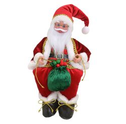 Papai Noel Decorativo Musical Vermelho/verde