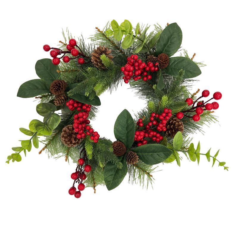 ENFEITE-DECORATIVO-GUIRLANDA-NORMANDIA-46CM-VERMELHO