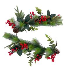 Enfeite Decorativo Ramo Normandia 120cm Vermelho