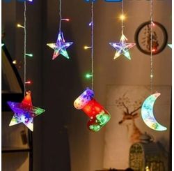 Cascata 95 Leds Figuras Natalinas