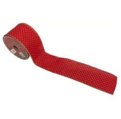 Fita Decorativa Vermelho 6,3cmx9,14m