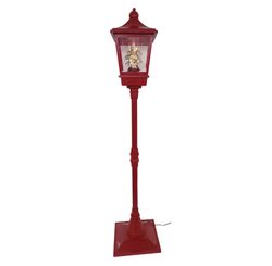 Poste Musical Vermelho Santa Snow  Bivolt 135cm