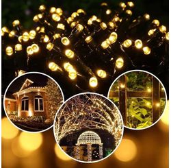 Pisca 100 Leds Warm Fixa Fio Trasp Tom M/f Uso Interno