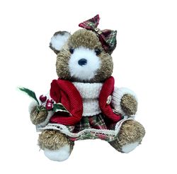 Enfeite Natalino Urso Sentado Dublin 15x 16x18cm