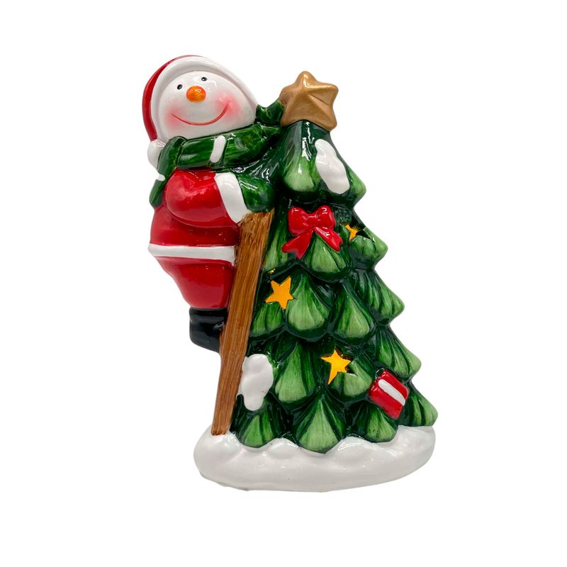 ENFEITE-NATALINO-CERAMICA-BONECO-DE-NEVE-NA-ARVORE