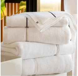 Toalha Banhao Lazio 90x1,50 Branco/marinho