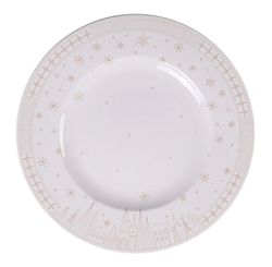 Prato Raso Panetone Capodano Porcelana Decorada 28cm