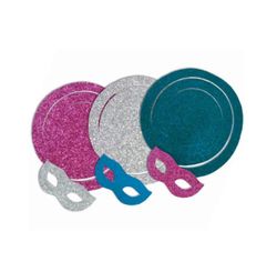 Serpentina Em Eva C/glitter e Mascara 3pcs - Sortido