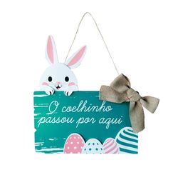 Placa Decorativa Coelhinho