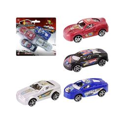 Carrinho Esporte de Friccao C/4 Pcs - Sortido