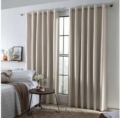 Cortina Linen Blackout Tecido 100% 4,20 X 2,50m