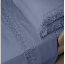 Jogo de Cama Percal Soft 300 Rendado Queen