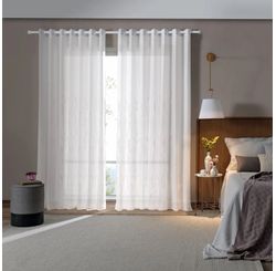 Cortina Duplex Bordada 3,00x 1,70m