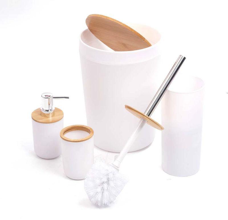Conjunto de Banheiro 4 Pecas AMAN - Branco - 01